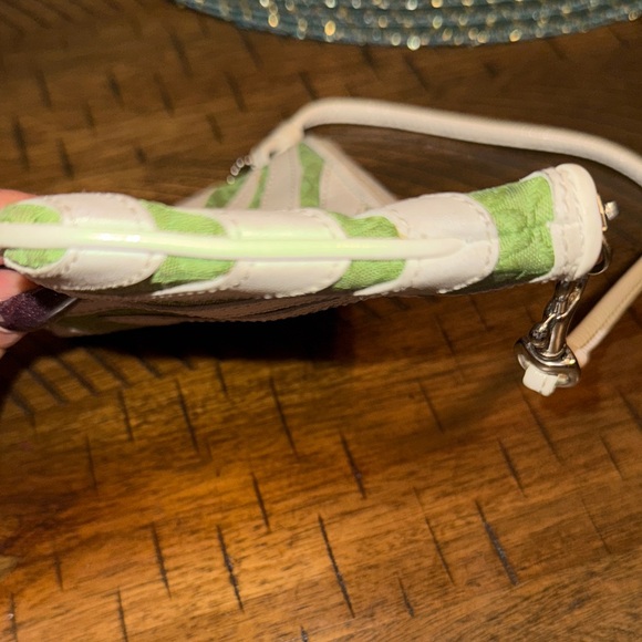 Coach Green and white Women's Wristlet - Picture 12 of 17